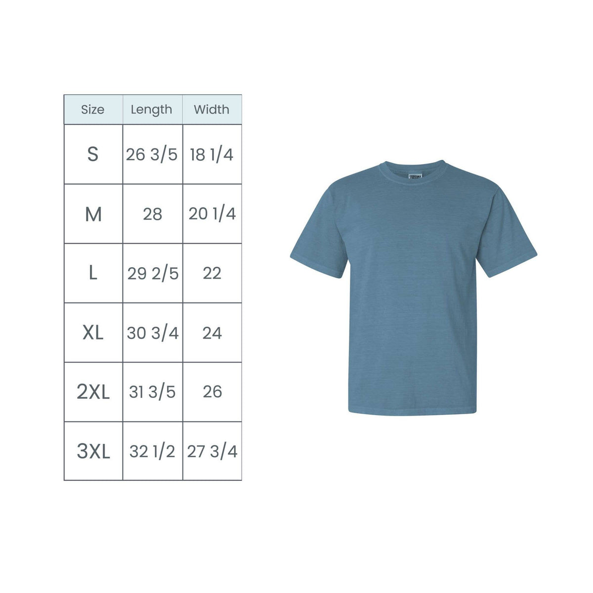 Embroidered 4th of July Icons Comfort Colors T-Shirt