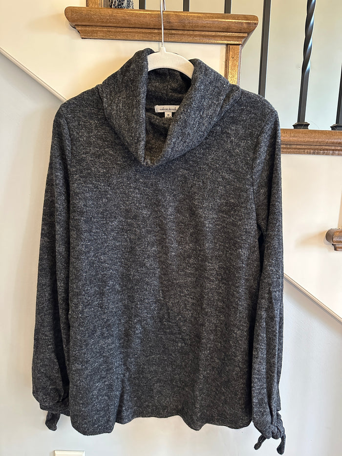 Charcoal Grey Turtleneck Sweater