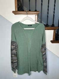 Green Long sleeve Camo Shirt