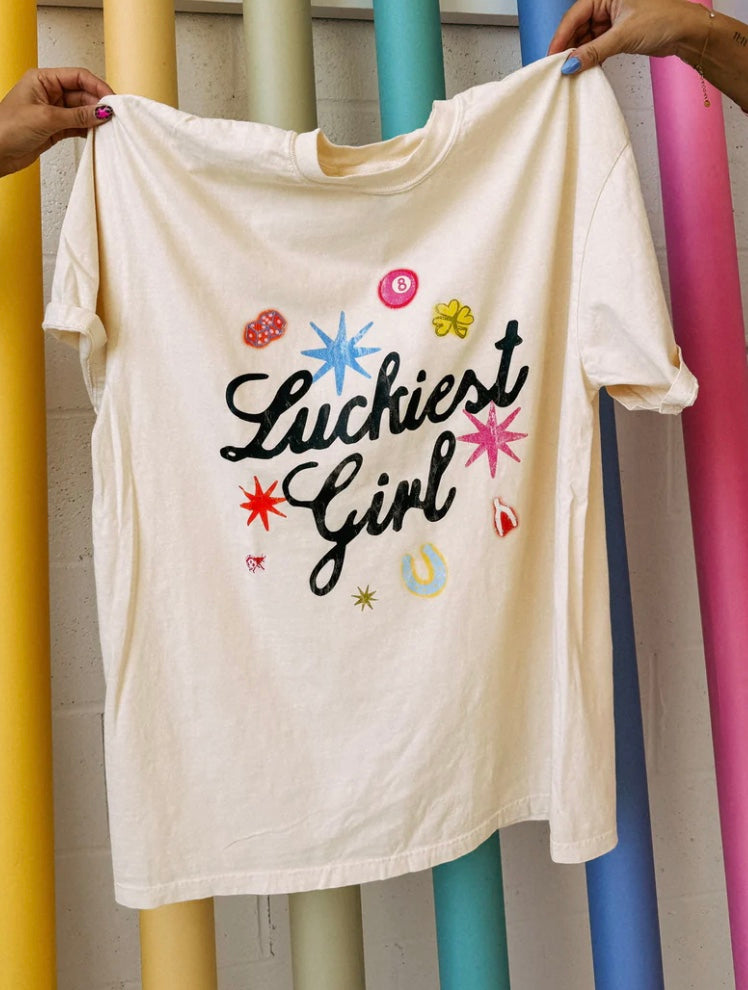 Etta and East Luckiest Girl Comfort Colors T-Shirt