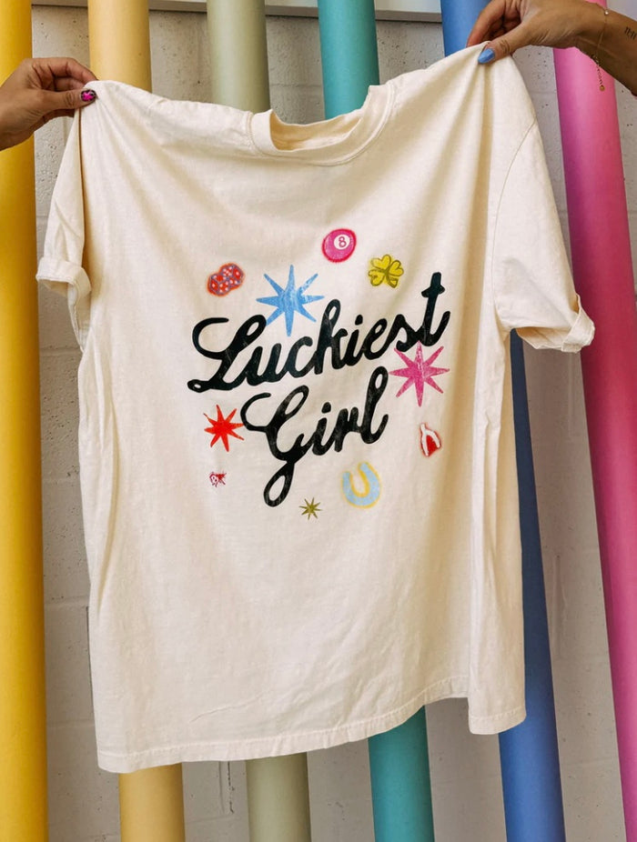 Etta and East Luckiest Girl Comfort Colors T-Shirt