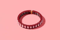 Enamel Stretch Bracelet - Earth Tone Colors - Asst Styles
