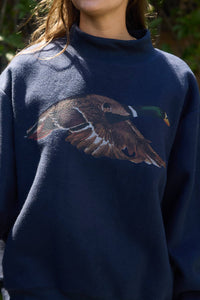 Lucky Duck Reversible Mock-Neck Sweatshirt