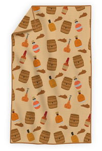Bourbon- Microfiber Waffle Weave Tea Towel