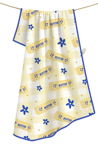 Butter- Microfiber Waffle Weave Tea Towel