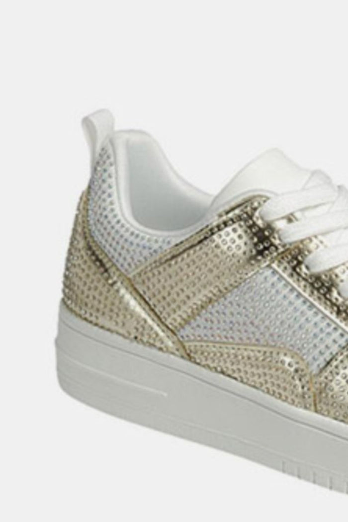 Forever Link Rhinestone Platform Flat Sneakers