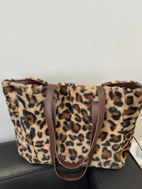 Leopard Fluff Tote Bag