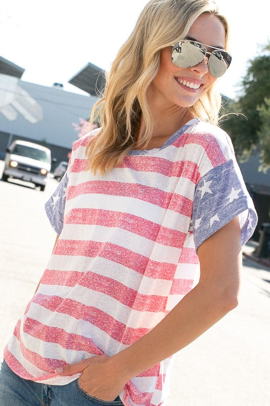 4TH OF JULY SHORT SLEEVE TOP