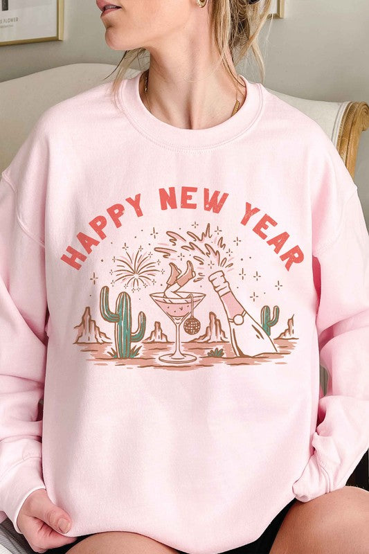 HAPPY NEW YEAR Graphic Sweatshirt