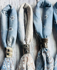 Denim Hues Hand Dyed Bandanas 