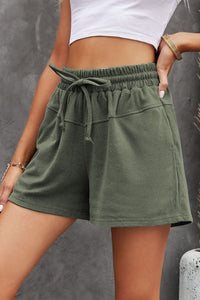 Full Size Drawstring Shorts with Pockets