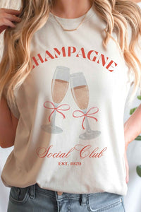 CHAMPAGNE SOCIAL CLUB Graphic T-Shirt