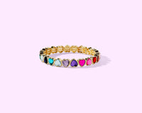 Enamel Stretch Bracelet - Assorted Styles - Love