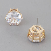 Embedded Rhinestone Stud Earrings