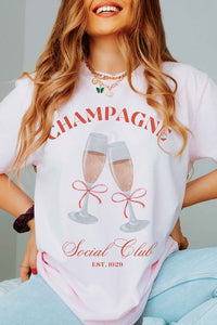 CHAMPAGNE SOCIAL CLUB Graphic T-Shirt