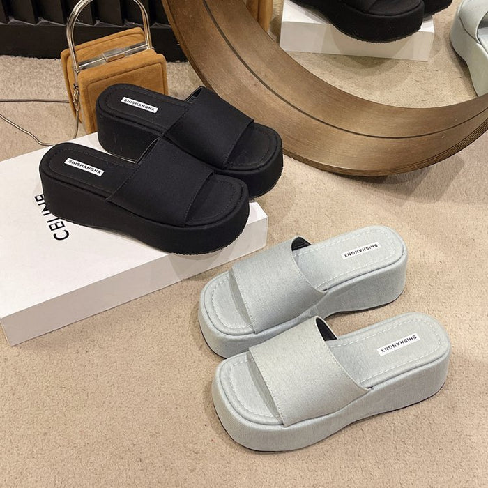 Open Front Platform Sandals