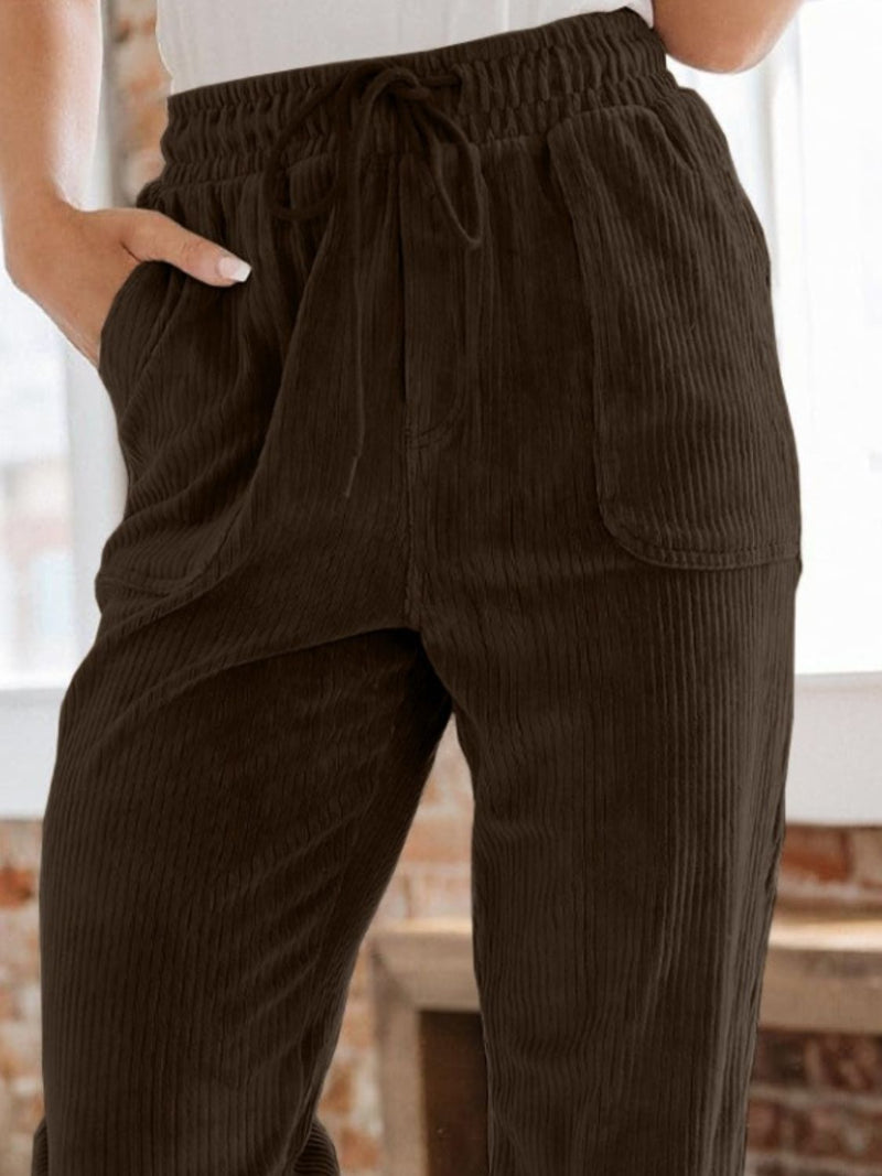 Drawstring Pants with Pockets