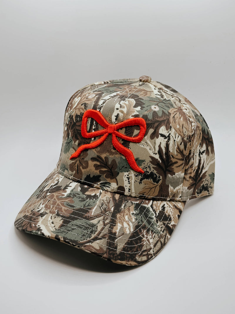 Red Camo Bow Hat