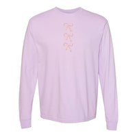 Embroidered Tasseled 'Bows' Long Sleeve