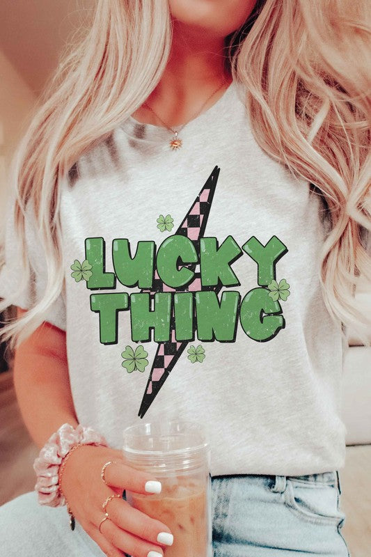 CHECKER LIGHTNING LUCKY THING Graphic T-Shirt