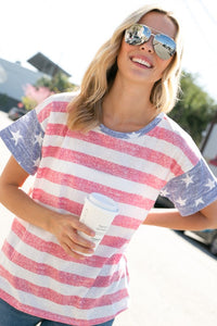 4TH OF JULY SHORT SLEEVE TOP