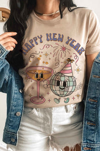 GROOVY HAPPY NEW YEAR Graphic Tee