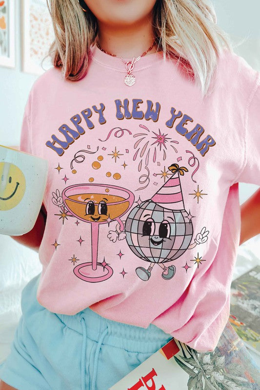 GROOVY HAPPY NEW YEAR Graphic Tee