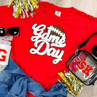 Football 'Game Day' Letter Patch T-Shirt