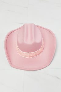 Fame Western Cutie Cowboy Hat in Pink