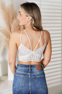 JadyK Double-Strap Lace Detail Bralette – Blue Hawthorn Boutique