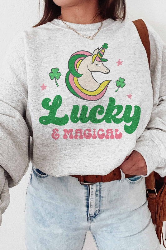 LUCKY AND MAGICAL GRAPHIC SWEATSHIRT