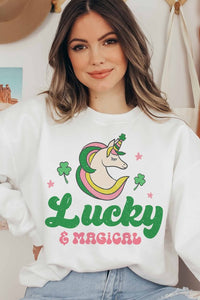 LUCKY AND MAGICAL GRAPHIC SWEATSHIRT