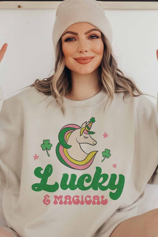 LUCKY AND MAGICAL GRAPHIC SWEATSHIRT