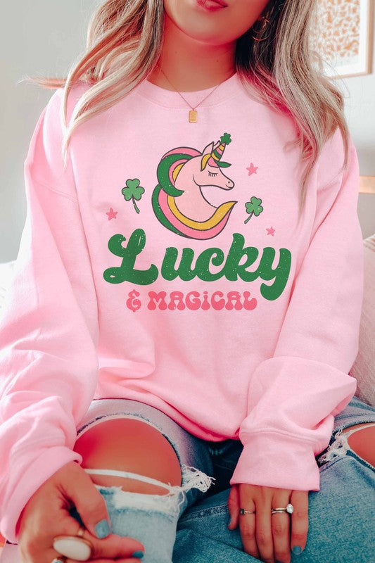 LUCKY AND MAGICAL GRAPHIC SWEATSHIRT