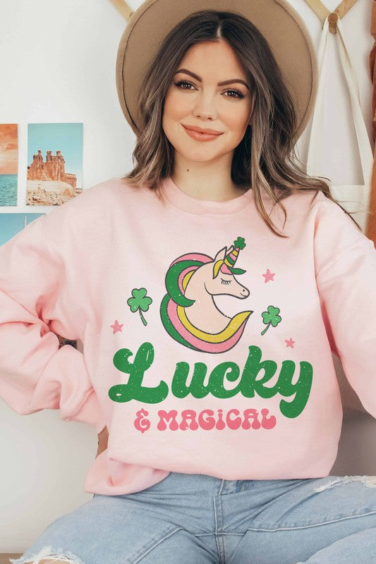 LUCKY AND MAGICAL GRAPHIC SWEATSHIRT