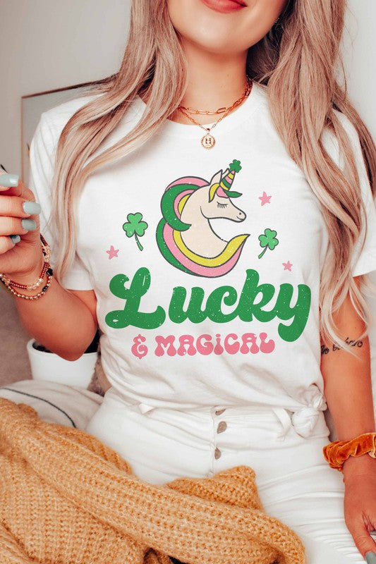 LUCKY AND MAGICAL GRAPHIC TEE