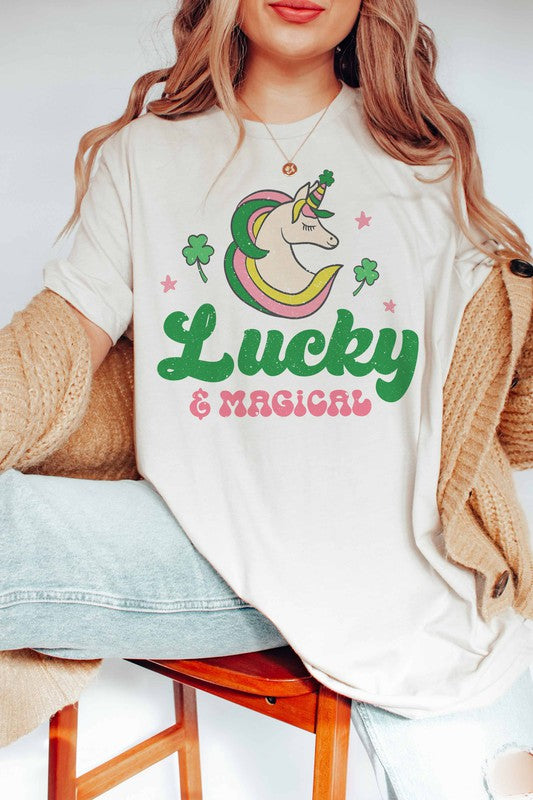 LUCKY AND MAGICAL GRAPHIC TEE