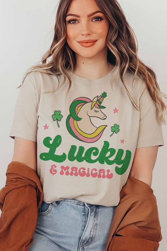 LUCKY AND MAGICAL GRAPHIC TEE