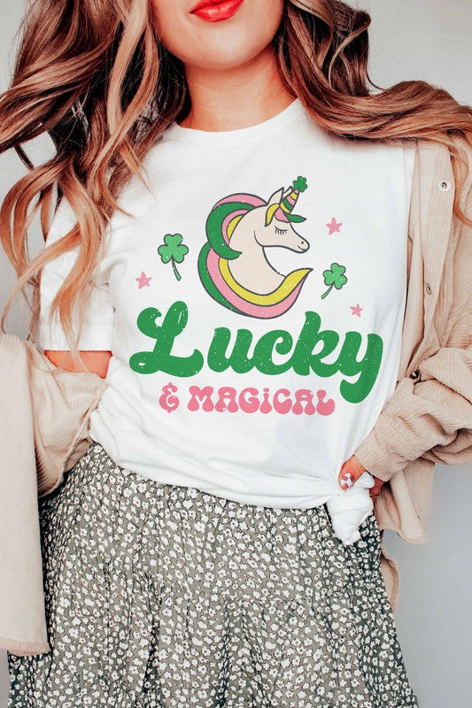 LUCKY AND MAGICAL GRAPHIC TEE