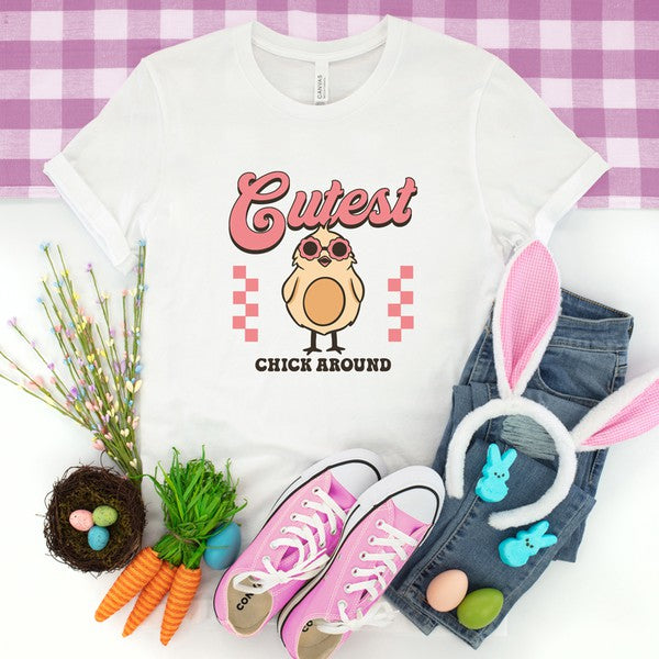 Cutest Chick Around Youth Graphic Tee