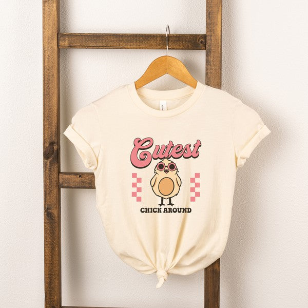Cutest Chick Around Youth Graphic Tee