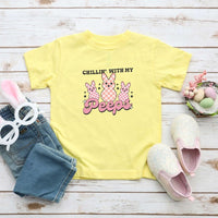 Chillin With My Peeps Checkered Toddler Graphic T