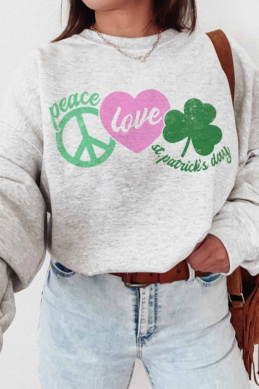 PEACE LOVE LUCK SWEATSHIRT