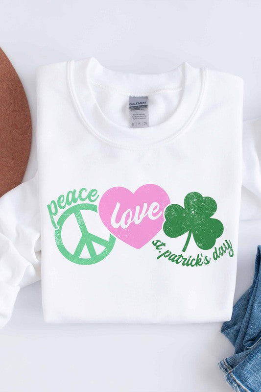 PEACE LOVE LUCK SWEATSHIRT