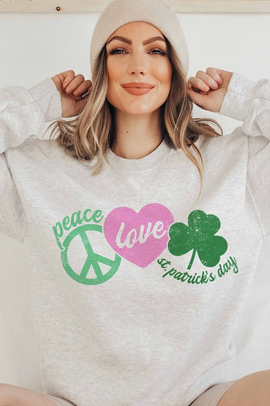 PEACE LOVE LUCK SWEATSHIRT