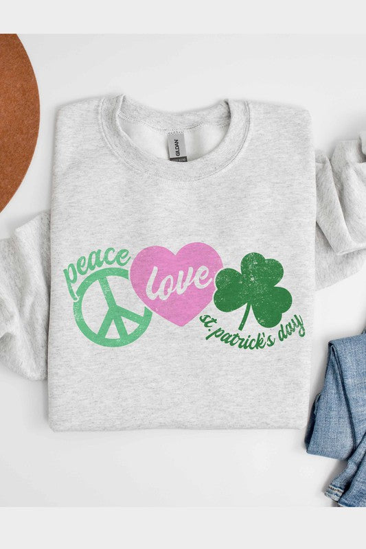 PEACE LOVE LUCK SWEATSHIRT