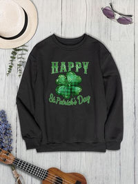 HAPPY ST. PATRICK'S DAY Dropped Shoulder Sweatshirt