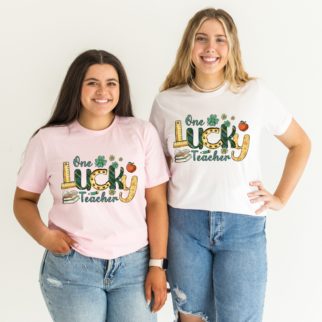 One Lucky Teacher Graphic Tee