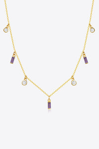 18K Gold Plated Multi-Charm Chain Necklace