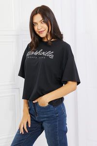 mineB Nashville Music City Graphic Crop Top